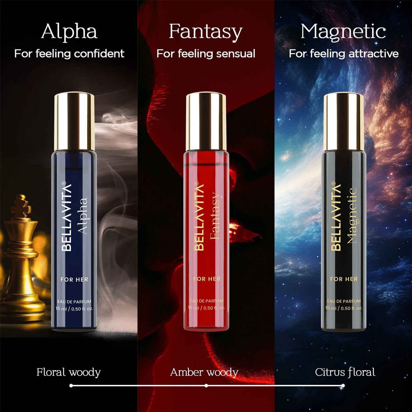 Mood Collection Gift Set For Her - 3 x 15ml