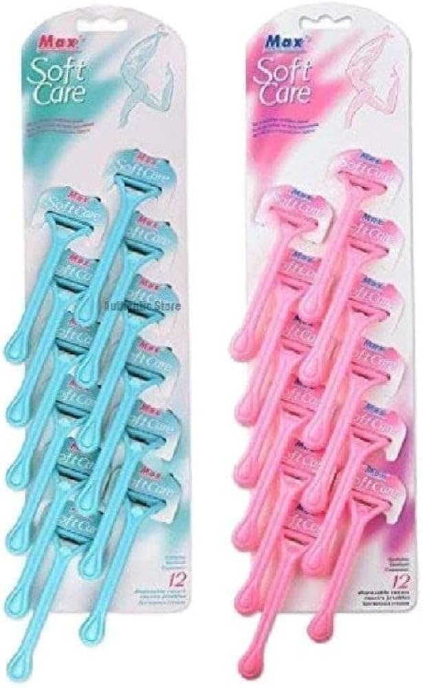 Max Soft Care Disposable Razors for Women – 12 Pieces