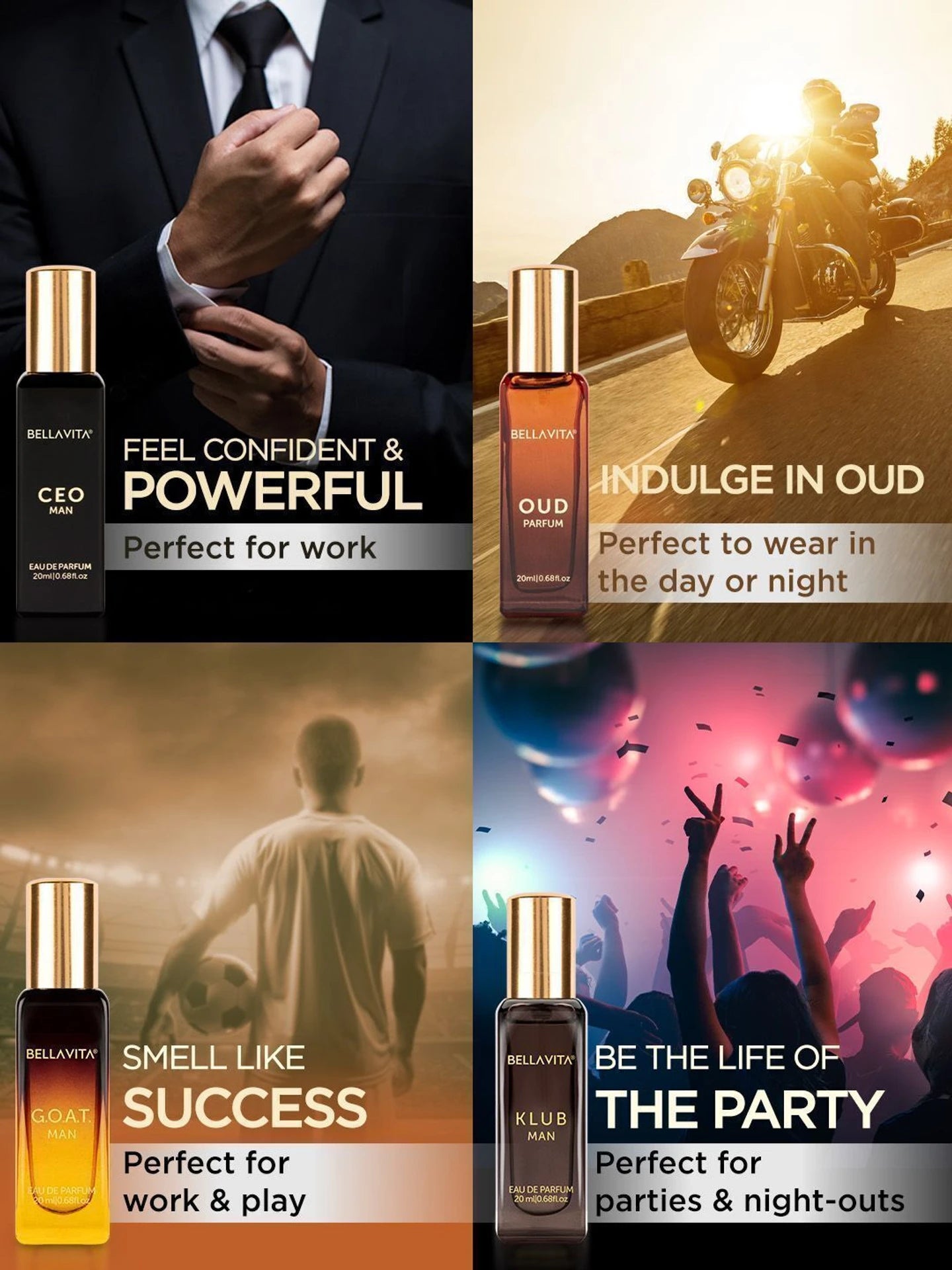 Bella Vita Luxury Perfumes Gift Set For Men | 80ml