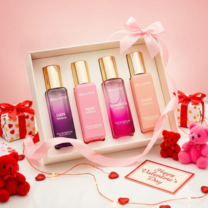 BELLAVITA Luxury Perfume Gift Set with Long Lasting Fragrance Eau De Parfum Perfume  -  80 ml (For Women)