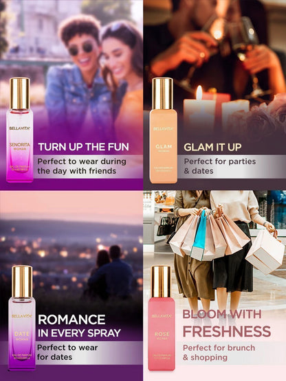 BELLAVITA Luxury Perfume Gift Set with Long Lasting Fragrance Eau De Parfum Perfume  -  80 ml (For Women)