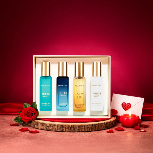BELLAVITA Luxury Unisex Perfume Gift Set - 4x20 ML  -  80 ml