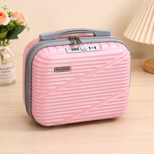 RUODAN Hard Shell Travel Makeup Vanity Case with TSA Lock – Portable Cosmetic & Beauty Storage Box