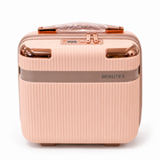 BEAUTEX Premium Hard Shell Travel Makeup Vanity Case with TSA Lock – Portable Cosmetic Organizer