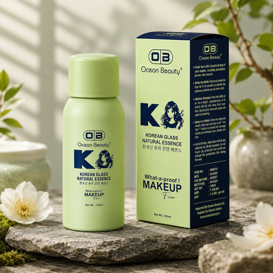 Ocean Beauty Korean Glass Natural Essence Makeup Fixer Spray | Long-Lasting Makeup Setting Spray | 100ml