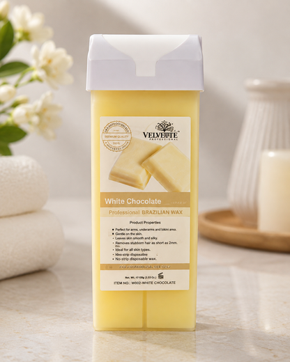 Velvette White Chocolate Professional Brazilian Wax Cartridge | Smooth Hair Removal Wax | 100ml