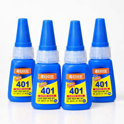 Korean 401 Instant Adhesive Glue – Fast Bonding Multi-Purpose Glue - pack of 4pcs