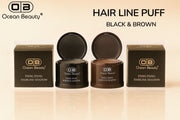 Ocean Beauty Pang Pang Hairline Shadow Puff | Instant Hairline Filling Powder | Hairline Concealer | Black & Brown | Natural Hairline Coverage