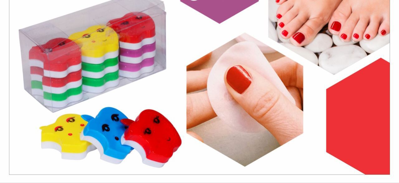 Mini Nail Polish Remover Sponge Set – Portable Nail Polish Corrector & Remover for Manicure | 9 pcs