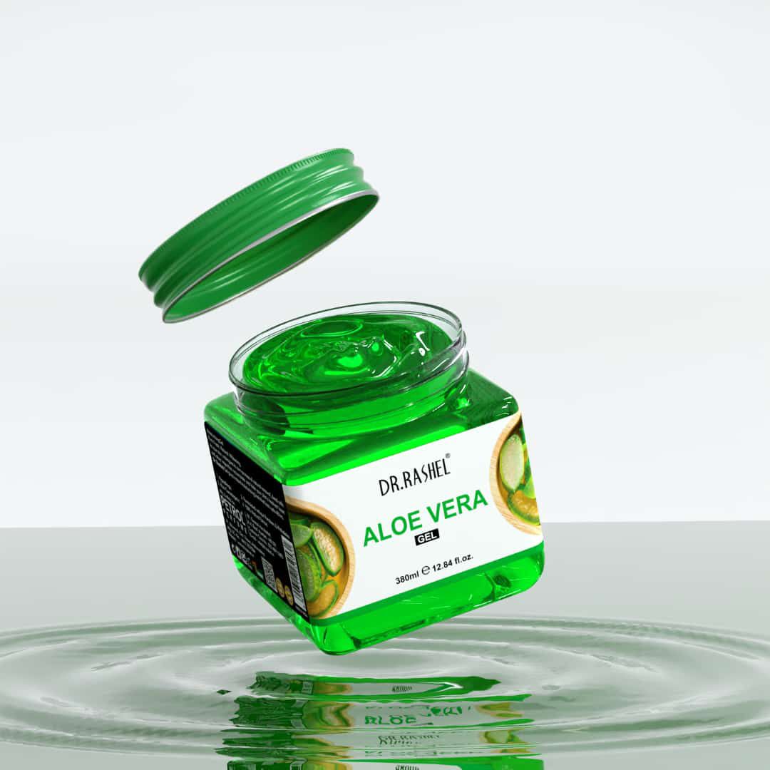DR.RASHEL Aloe Vera Soothing Gel 380ml | Hydrating Moisturizing Face, Body & Hair Gel | Cooling & Refreshing Skincare