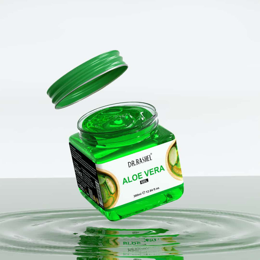 DR.RASHEL Aloe Vera Soothing Gel 380ml | Hydrating Moisturizing Face, Body & Hair Gel | Cooling & Refreshing Skincare
