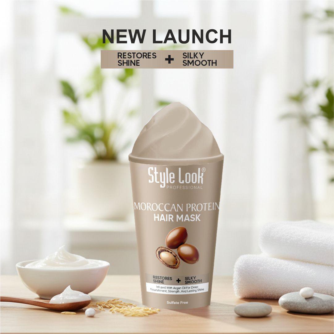Style Look Professional Korean Shine Hair Mask | Glass Shine & Silky Smoothness | Deep Nourishing Hair Treatment | Sulfate-Free