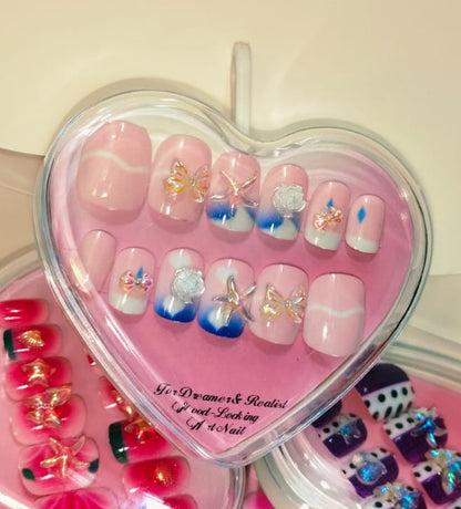 Heart-Shaped Decorative Nail Art Set